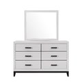 Global Furniture Usa Global Furniture USA KATE-FOIL GREY-M Kate Mirror - Foil Grey KATE-FOIL GREY-M